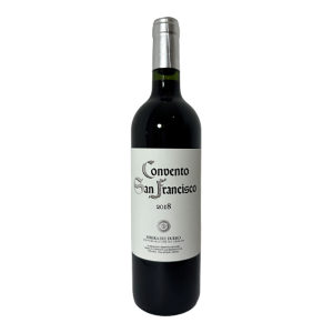 Botella de vino tinto Convento San Francisco Crianza